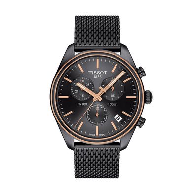 Reloj Tissot Pr 100 Chronograph para hombre de acero 1014172306100