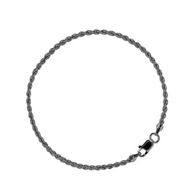 Pulsera Carmín de Plata 925 con baño de Rutenio CA040CRDLSPN