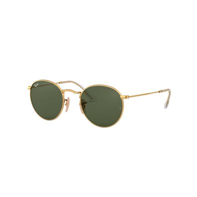 Lentes Ray-Ban ROUND METAL dorado