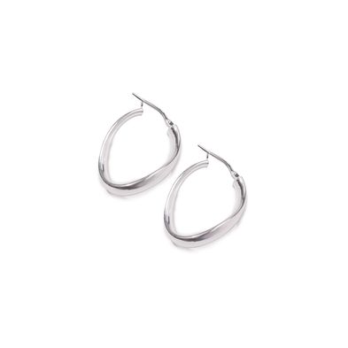 Aros Carmin Bali de Plata 925