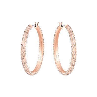 Aros Swarovski Stone rosé con cristales