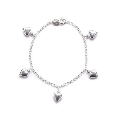 Pulsera Carmín Cascabel de Plata 925
