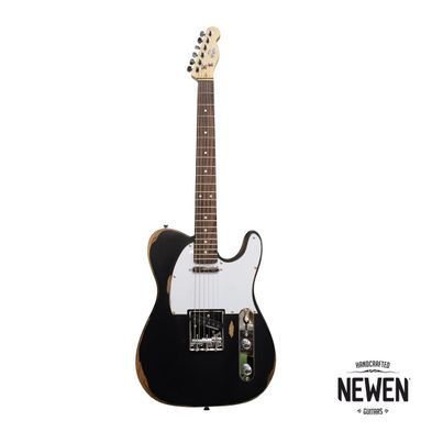 Guitarra Eléctrica Newen Relic TL Black con Cuerpo Lenga Maciza