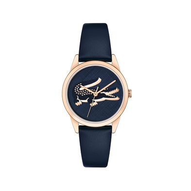 Reloj Lacoste Ladycroc Mini para mujer de cuero azul
