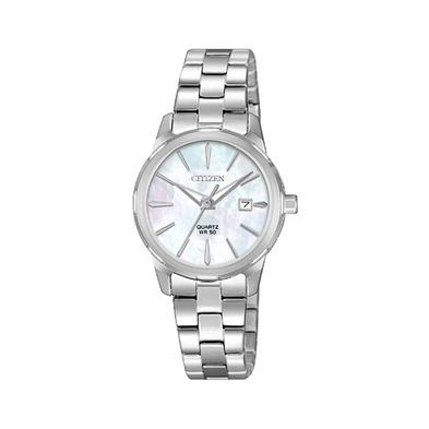 Reloj Citizen Quartz Analog para mujer de acero EU607051D