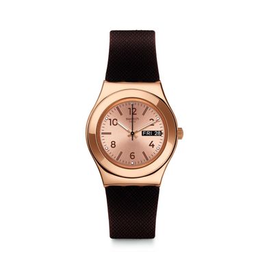 Reloj Swatch Brownee de silicona YLG701