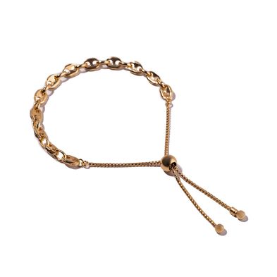 Pulsera Carmín Arya de Plata 925 con Baño Dorado