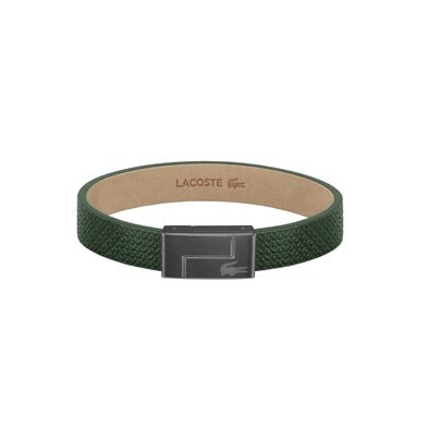 Pulsera Lacoste Monogram Leather de cuero 2040186S