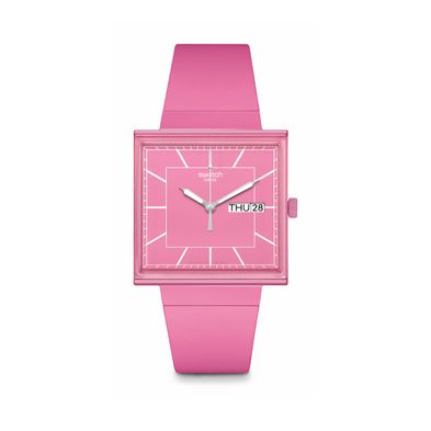 Reloj Swatch What If... Rose? para mujer de Silicona SO34P700