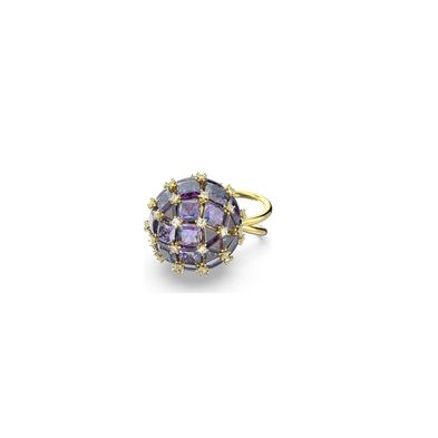 Anillo Swarovski Curiosa Circulo Azul con dorado