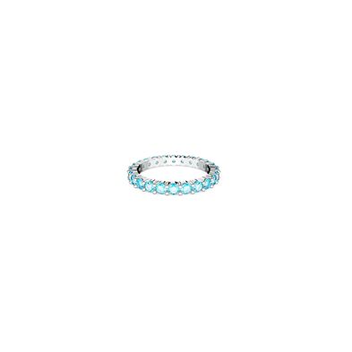 Anillo Swarovski Matrix Azules con Baño de rodio