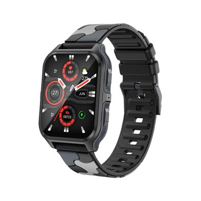 Smartwatch Colmi P73 Silicona Camuflado Negro y Gris