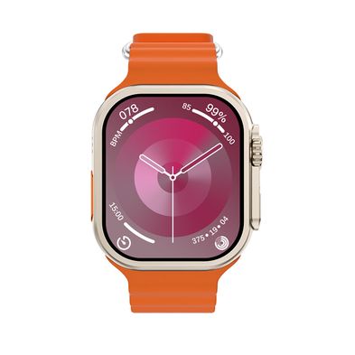 Smartwatch Laxasfit T900 Ultra 2 Silicone orange strap