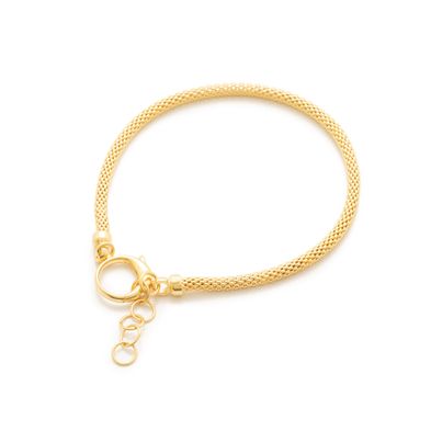 Pulsera Carmín Iris de Plata 925 Baño Dorado