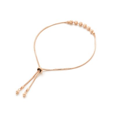 Pulsera Carmín Amelie de Plata 925 Baño Rose