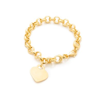 Pulsera Carmín Candy Love de Plata 925 Baño dorado