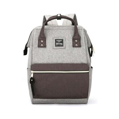 Mochila Nobutaki Urbana Gris con Marrón