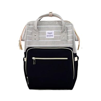 Mochila Maternal Nobutaki Gris y Negro