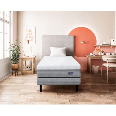 Sommier y Colchón Pop 1 Plaza (80x190 cm) de Resortes Pocket