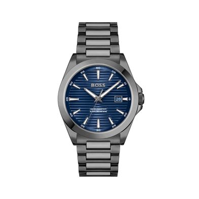 Reloj Boss Strike para hombre de acero 1514175