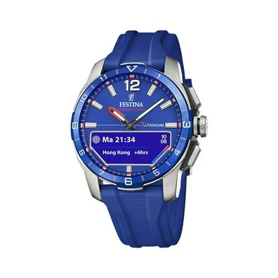 Smartwatch Festina Connected D para hombre de silicona Azul F23000.3