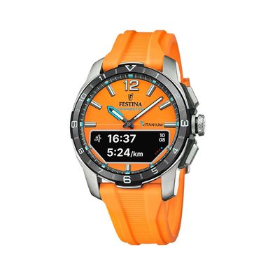 Smartwatch Festina Connected D para hombre de silicona Naranja F23000.7