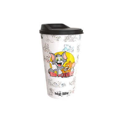 Vaso BigLife con tapa estuche Tom y Jerry