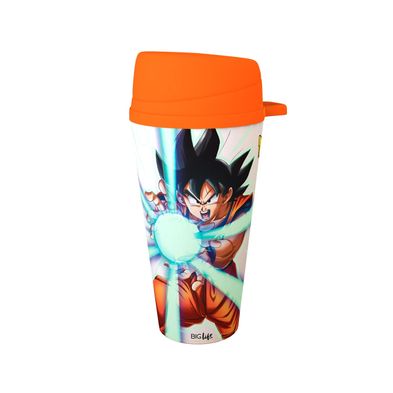 Vaso glow in the dark BigLife con tapa pico móvil Dragon Ball