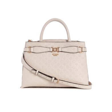 Cartera Guess Satchel Arlena Beige