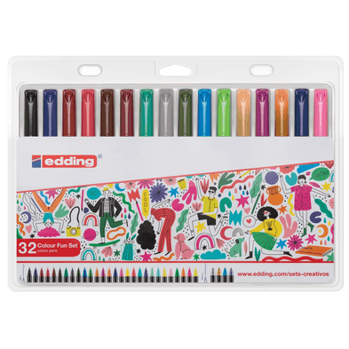 Set de marcadores edding colour fun 32 colores