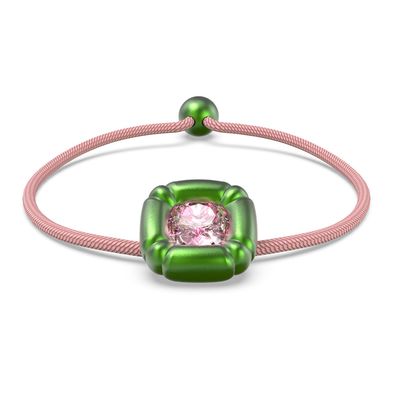 Pulsera Swarovski Dulcis Cristales Cushion Verde M