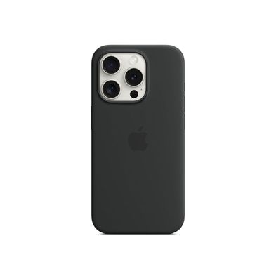 Funda de silicona iPhone 15 Pro con MagSafe - Black