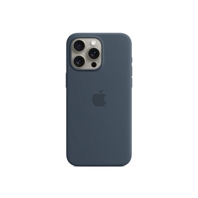 Funda de silicona iPhone 15 Pro Max con MagSafe - Storm Blue