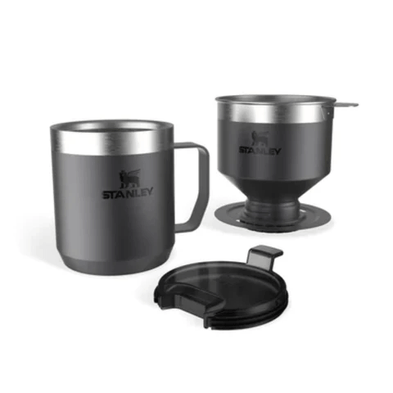 Set filtro de cafe Stanley pour over + Camp mug