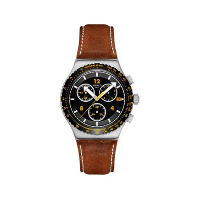 Reloj Swatch Canyon Chaser de Cuero