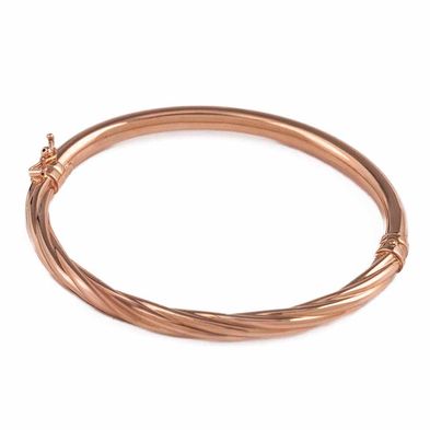 Pulsera Carmín de Plata con Baño Rosé