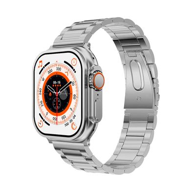 Smartwatch Laxasfit i9 Ultra Max Metal silver strap