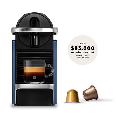 Cafetera Nespresso Pixie Azul