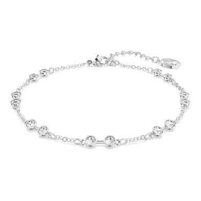 Strand Swarovski Remix Collection, Talla redonda, Blanco, Baño de rodio