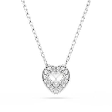 Colgante Ariana Grande X Swarovski, Tallas Mixtas, Corazón, Blanco, Baño De Rodio