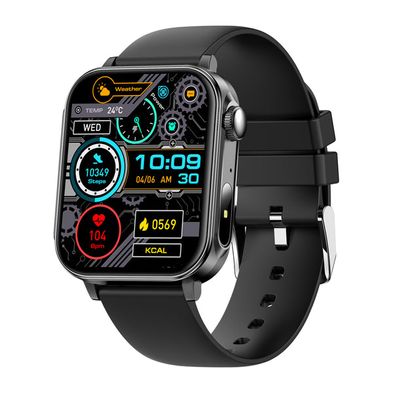 Smartwatch Colmi P80 modelo de silicona negro