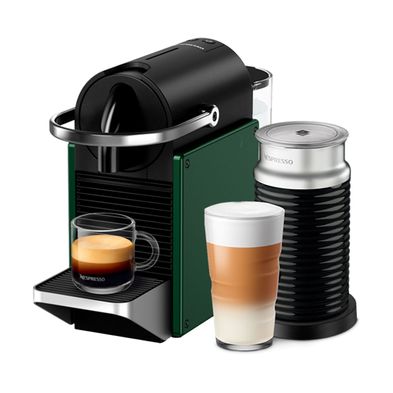Cafetera Nespresso Pixie Verde + Aeroccino