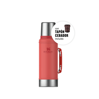 Termo Stanley Clasico Con Manija Y Tapon Cebador | 950 ml.