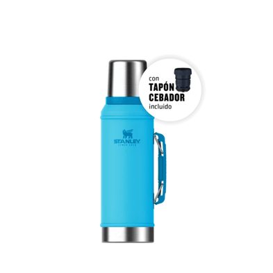 Termo Stanley Clasico Con Manija Y Tapon Cebador | 950 ml.