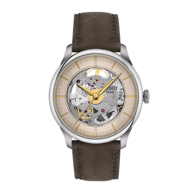 Reloj Tissot Chemin Des Tourelles Skeleton 39mm T1398361626100