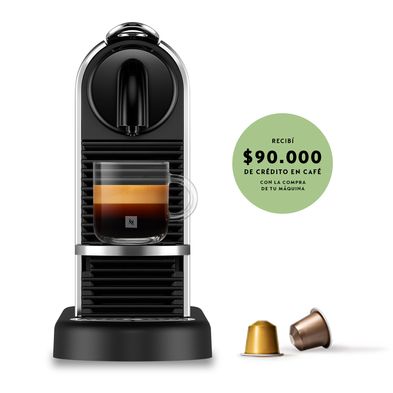 Cafetera Nespresso Citiz Platinum Plateada