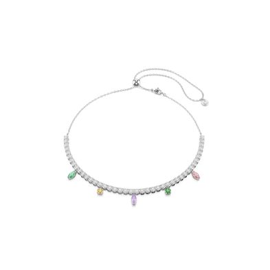 Collar Tennis Ariana Grande x Swarovski, Tallas mixtas, Multicolor, Baño de rodio