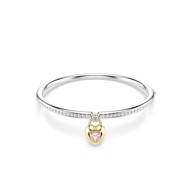 Brazalete Idyllia, Tallas mixtas, Corazón, Rosa, Combinación de acabados metálicos