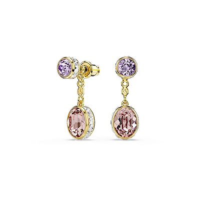 Pendientes Chroma, Tallas mixtas, Multicolores, Baño tono oro