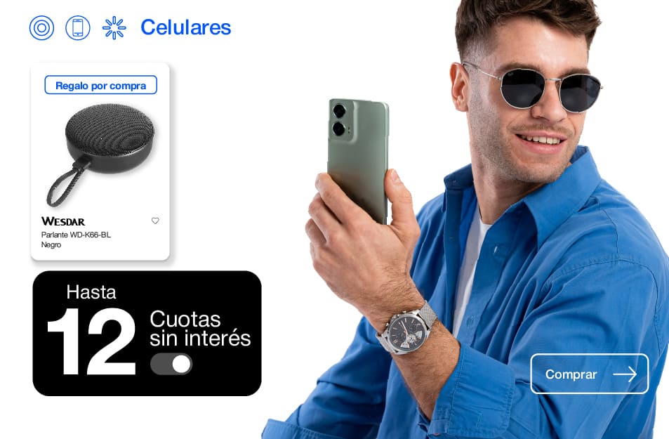 Encontrá variedad de celulares en hasta 12 cuotas sin interés